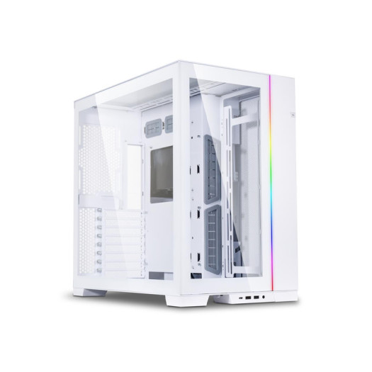 LIAN LI O11 Dynamic EVO 011 DERGBW - Aluminum / Steel / Tempered Glass ATX Mid Tower Computer Case - White